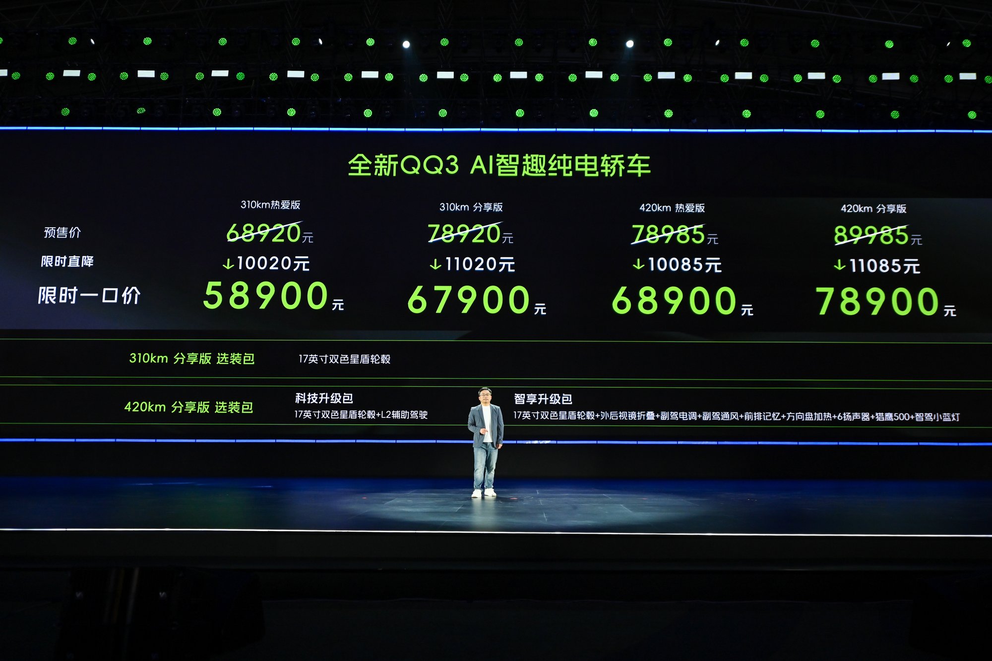 一“部”到位,奇瑞全新QQ3 5.89万起售