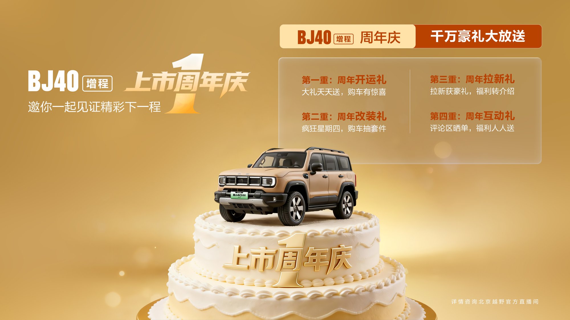 BJ40增程上市一周年 平均每10分钟新增一位车主，累计里程绕地球8500圈