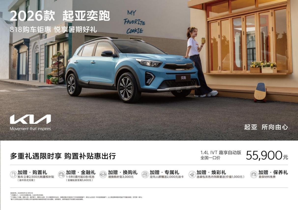 悦达起亚7月销量超2.5万,同比增24.9%,全新赛图斯8月13日预售