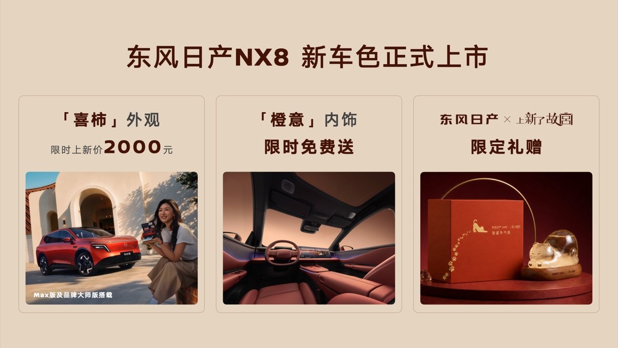 东风日产NX8×《上新了故宫》|“喜柿橙意”限定色正式上市