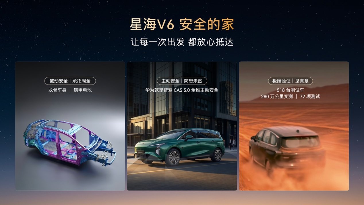 高端智驾迈入10万时代,华系大六座星海V6正式上市9.99万元起!