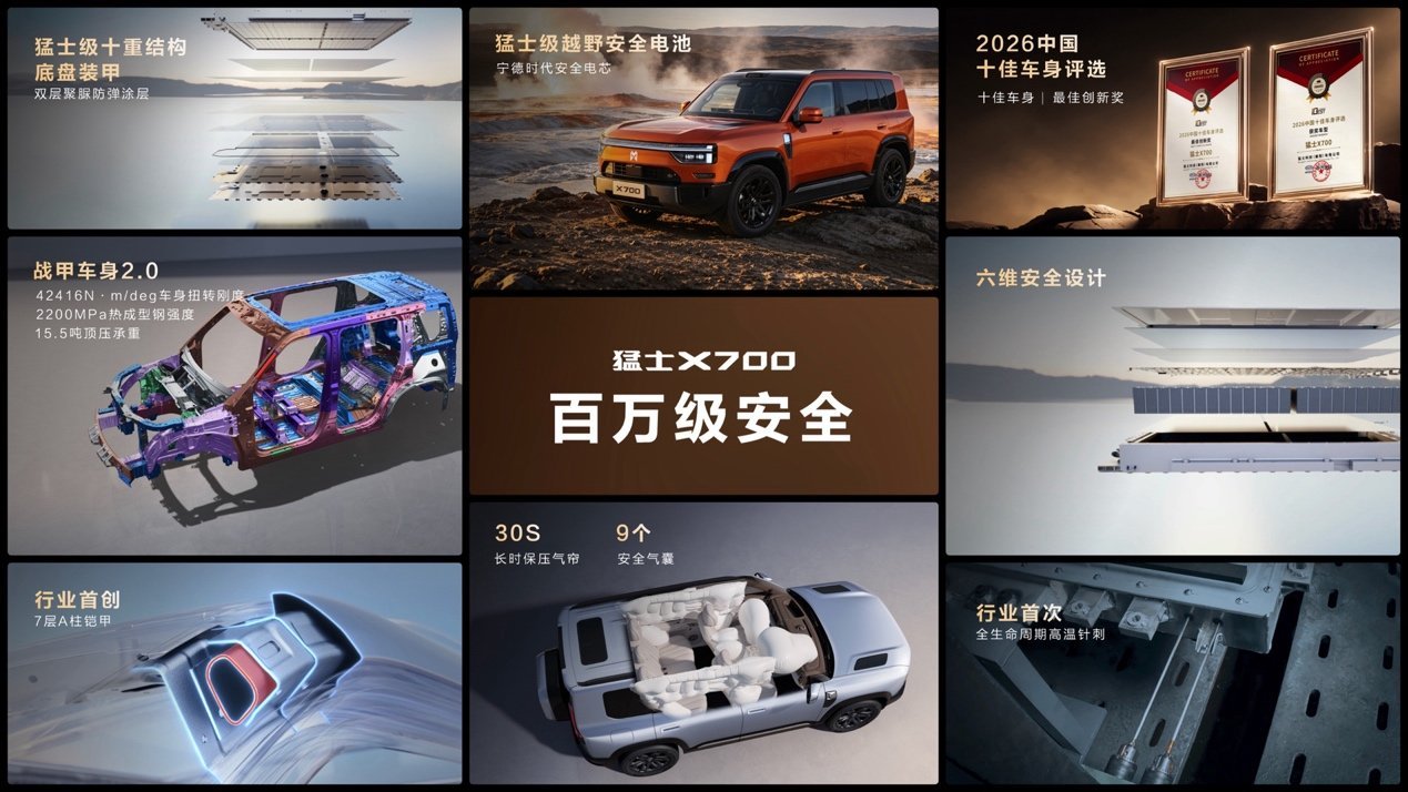 七个满分,真方盒子满分答案!猛士X700正式开启预售24.98万元起