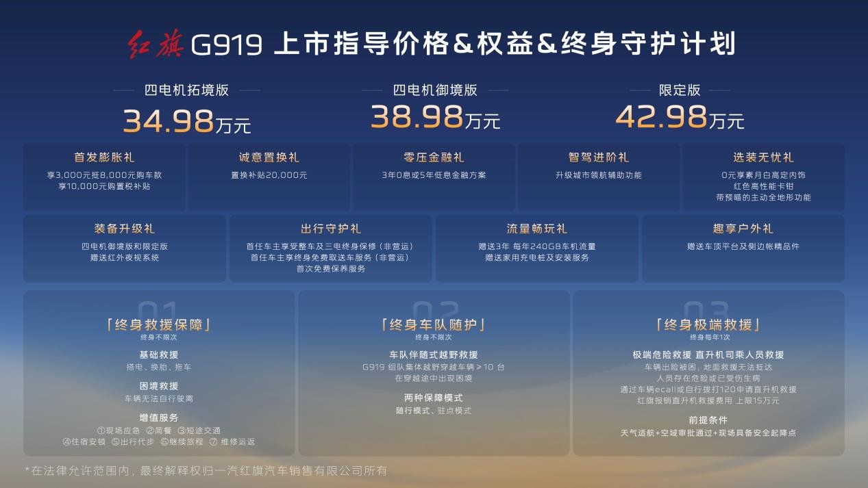 3549位工程师三年打磨,红旗G919重新定义四电机豪华越野